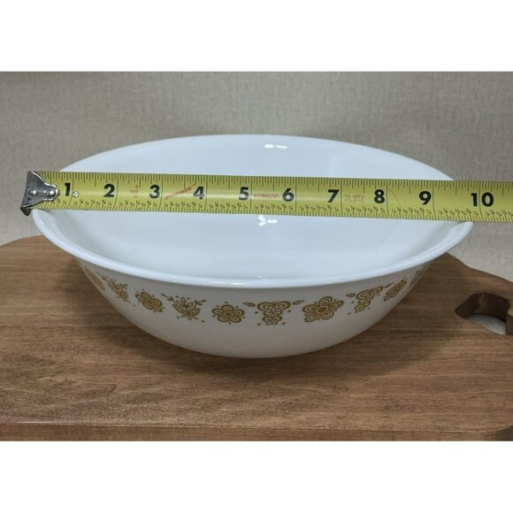Corelle Butterfly Gold 10 x 3 Inch Serving Vegetable Bowl - Picture 2 of 6